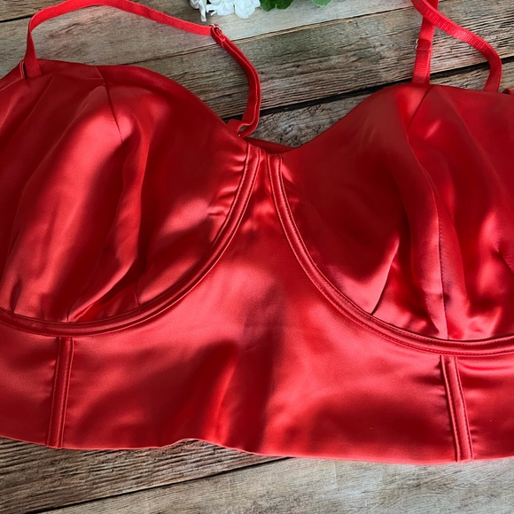 NWT Black History Month Sammy B Orange Tie Front Bustier - Picture 9 of 13